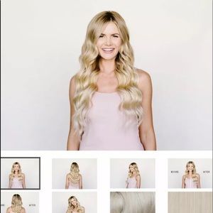 Barefoot Blonde color extensions 21”